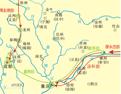 明灭夏之战,朱元璋夺下蜀夏政权,为此后车顶平定西南奠基基础 明灭夏之战,朱元璋夺下蜀夏政权,为此后车顶平定西南奠基基础